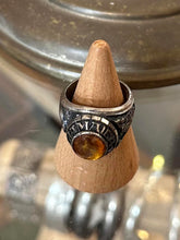 Load image into Gallery viewer, Vintage 1977 Sterling Silver Jamaica High School Jamaica Queens NY Class Ring US 9.5
