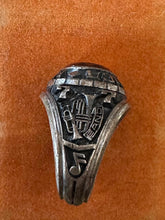 Load image into Gallery viewer, Vintage 1977 Sterling Silver Jamaica High School Jamaica Queens NY Class Ring US 9.5
