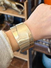 Load image into Gallery viewer, Vintage 1950s REBAJES Sterling Silver Modernist Sculptural Wide Cuff Bracelet
