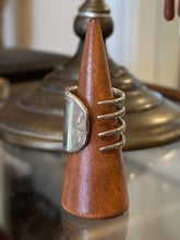 Load image into Gallery viewer, Vintage Sterling Silver Chunky Silverware Utensil Fork Ring Unisex US 12 1/2

