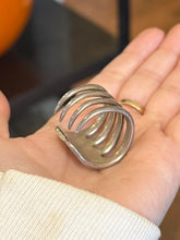 Load image into Gallery viewer, Vintage Sterling Silver Chunky Silverware Utensil Fork Ring Unisex US 12 1/2
