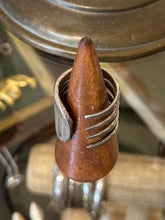 Load image into Gallery viewer, Vintage Sterling Silver Chunky Silverware Utensil Fork Ring Unisex US 13 1/4
