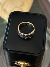 Load image into Gallery viewer, Vintage Italy Tri Tone Sterling Silver Chevron Arrow Herringbone Ring US 7 1/2
