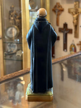 Load image into Gallery viewer, St Benedict Vintage 7.5" Chalkware Statue CS520 | 1950s Religious Saint
