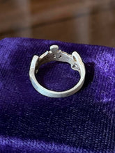 Load image into Gallery viewer, Vintage Brushed Sterling Silver Irish Claddagh Celtic Knot Unisex Band Ring US 8
