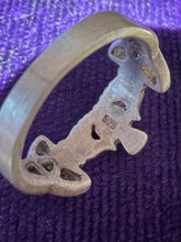 Load image into Gallery viewer, Vintage Brushed Sterling Silver Irish Claddagh Celtic Knot Unisex Band Ring US 8
