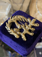 Load image into Gallery viewer, Vintage Midcentury Signed Jacques Lipchitz Brutalist Gold Tone Olive Tree Brooch
