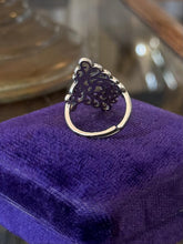 Load image into Gallery viewer, Vintage Sterling Silver Swirl Motif Statement Ring Adjustable US 8
