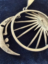 Load image into Gallery viewer, Vintage 1960s Signed Rebajes Sterling Silver Abstract Celestial Sun Moon Pendant
