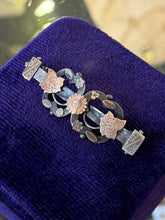 Load image into Gallery viewer, Antique 1800s Victorian English Hallmark Sterling Silver &amp; Gold Filled Bar Pin
