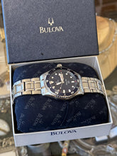 Load image into Gallery viewer, Bulova Marine Star 98C62 Blue Dial 200m Stainless Steel Men's Watch Time &amp; Date
