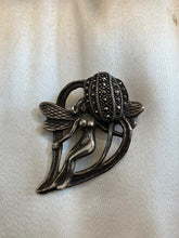 Load image into Gallery viewer, Sterling Silver Vintage Art Nouveau Revival Fairy Nymph Brooch Pin | Tulip
