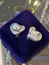 Load image into Gallery viewer, Vintage Tiffany &amp; Co. Elsa Peretti Spain Sterling Silver Full Heart Clip-on Earrings
