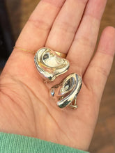 Load image into Gallery viewer, Vintage Tiffany &amp; Co. Elsa Peretti Spain Sterling Silver Full Heart Clip-on Earrings
