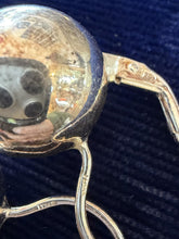 Load image into Gallery viewer, Vintage Italy Sterling Silver Ball Sphere Dangle Drop Earrings
