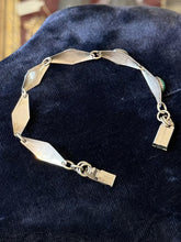 Load image into Gallery viewer, Vintage Israel Sterling Silver Eliat Cabochon Modernist Panel Link Bracelet 6.75
