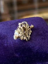 Load image into Gallery viewer, Vintage Edwardian Revival 14K Yellow Gold Pearl &amp; Turquoise Brooch Pendant

