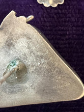 Load image into Gallery viewer, Vintage Artisan Sterling Silver Triangular Pierced Statement Earrings
