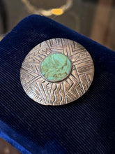 Load image into Gallery viewer, Vintage Signed Phyllis Woods Sterling Silver Genuine Turquoise Brooch Pin
