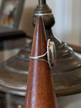 Load image into Gallery viewer, Vintage Navajo Signed TT Tom Taylor Sterling Silver Turquoise Ring US 6
