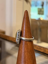 Load image into Gallery viewer, Sterling Silver Beaded Border Unakite Gemstone Rectangular Ring US 8.5
