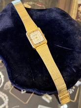 Load image into Gallery viewer, Vintage 1980s 1990s BULOVA Gold Tone 17 Jewels CZ Stainless Steel Women's Watch
