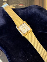 Load image into Gallery viewer, Vintage 1980s 1990s BULOVA Gold Tone 17 Jewels CZ Stainless Steel Women's Watch
