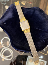 Load image into Gallery viewer, Vintage 1980s 1990s BULOVA Gold Tone 17 Jewels CZ Stainless Steel Women's Watch

