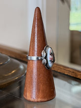 Load image into Gallery viewer, Vintage MKB Russian Finift Hand Painted Porcelain Enamel Silver Ring US 10.25
