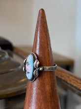 Load image into Gallery viewer, Vintage MKB Russian Finift Hand Painted Porcelain Enamel Silver Ring US 10.25
