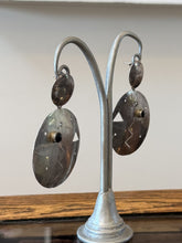 Load image into Gallery viewer, VTG TG-134 Taxco Mexico Sterling Silver Black Onyx Abstract Statement Earrings
