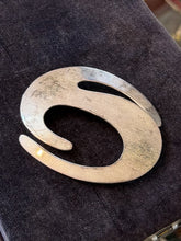 Load image into Gallery viewer, Vintage Signed TB-130 Taxco Mexico Sterling Silver Large Modernist Swirl Brooch

