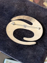Load image into Gallery viewer, Vintage Signed TB-130 Taxco Mexico Sterling Silver Large Modernist Swirl Brooch
