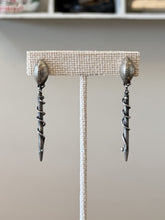 Load image into Gallery viewer, Vintage Artisan Sterling Silver Sculptural Twisted Abstract Dangle Earrings
