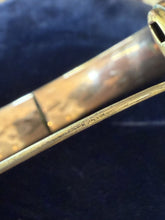 Load image into Gallery viewer, Antique English I.S. &amp; Co. Gold Filled Engraved MJM Monogram Bangle Bracelet
