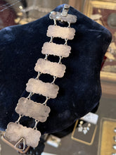 Load image into Gallery viewer, Vintage Early Mexican Sterling Silver Amethyst Bracelet 7" Fred Davis Style
