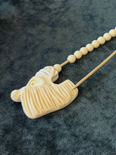 Load image into Gallery viewer, VTG 1960s Deadstock Hattie Carnegie Faux Bone Animal Safety Pin Rare
