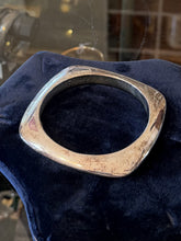 Load image into Gallery viewer, VTG Signed SSD Simon Sebbag Sterling Silver Electroform Square Bangle Bracelet
