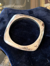 Load image into Gallery viewer, VTG Signed SSD Simon Sebbag Sterling Silver Electroform Square Bangle Bracelet
