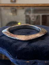 Load image into Gallery viewer, VTG Signed SSD Simon Sebbag Sterling Silver Electroform Square Bangle Bracelet
