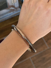Load image into Gallery viewer, VTG Signed SSD Simon Sebbag Sterling Silver Electroform Square Bangle Bracelet
