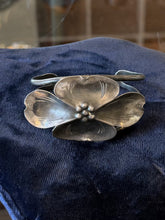 Load image into Gallery viewer, Vintage Signed Stuart Nye Sterling Silver Dogwood Floral Cuff Bracelet
