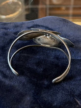 Load image into Gallery viewer, Vintage Signed Stuart Nye Sterling Silver Dogwood Floral Cuff Bracelet
