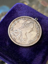 Load image into Gallery viewer, Vintage Silver Restrike 1780 Maria Theresa Thaler Vienna Austria Coin Pendant

