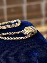Load image into Gallery viewer, William Schraft Sterling Silver 18K Gold Chalcedony Byzantine Pendant Necklace
