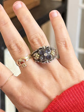 Load image into Gallery viewer, Barbara Bixby Sterling Silver 18K Gold Rhodolite Garnet Statement Ring US 7.5
