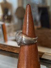 Load image into Gallery viewer, Vintage 1990s Chunky Sterling Silver Diamond Cut Heart Ring US 9.25
