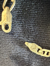 Load image into Gallery viewer, Vintage 925 Sterling Silver Textured Mariner Link Chain Bracelet 7.4"
