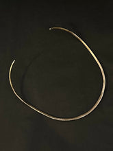 Load image into Gallery viewer, Vintage Solid Sterling Silver Modernist Collar Choker Necklace
