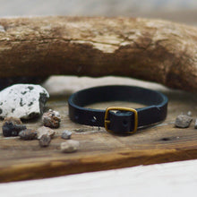 Load image into Gallery viewer, Leather Bracelet with Buckle: Brown / Without Stitch | Handmade
